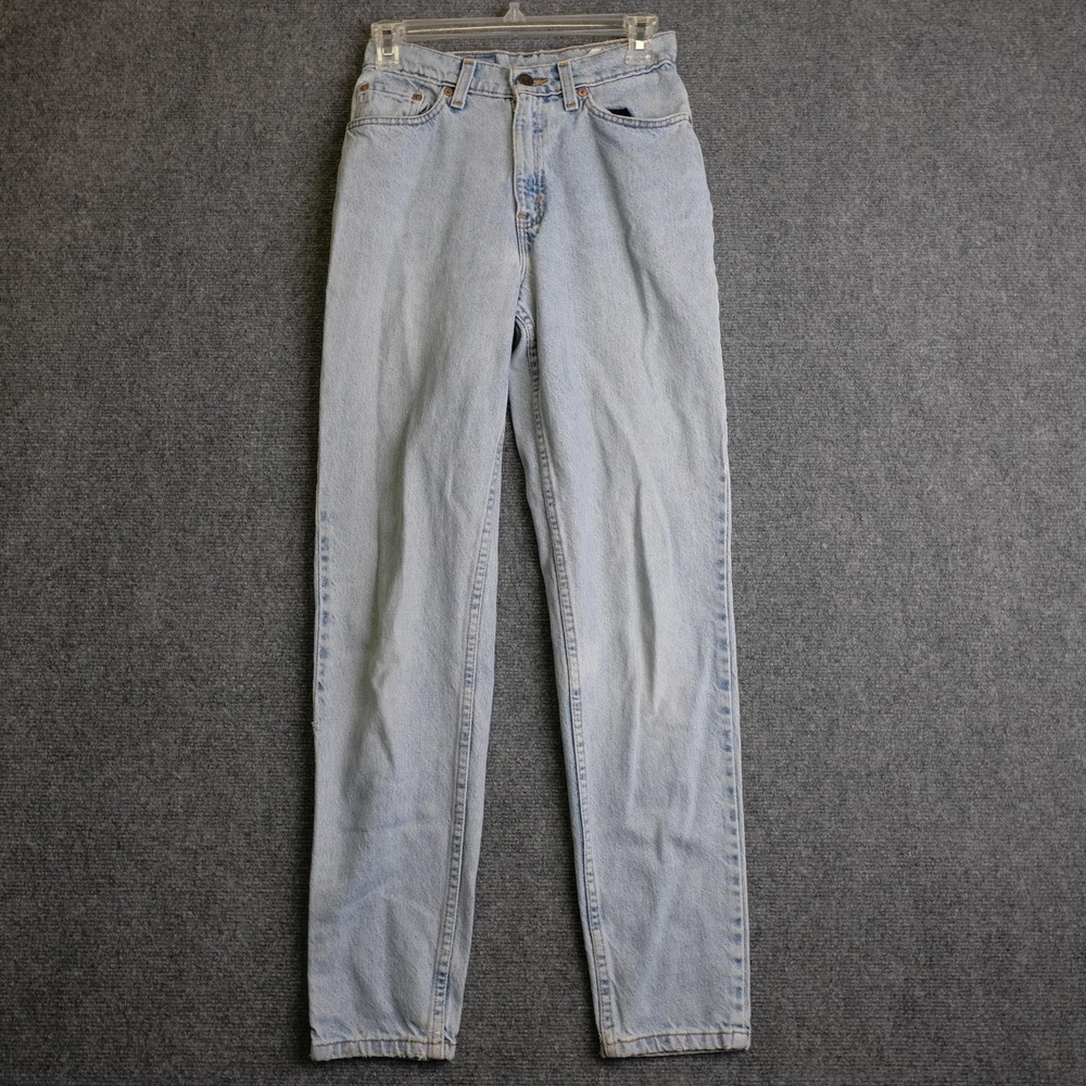 Vintage Levis 512 Jeans 26x30 Light Wash Tapered‎ Leg Made In USA 90s Distressed